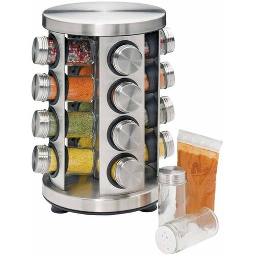 Kuchenprofi Začimbnik 16-delni na vrtljivem stojalu 20xh31cm, inox, steklo Cene
