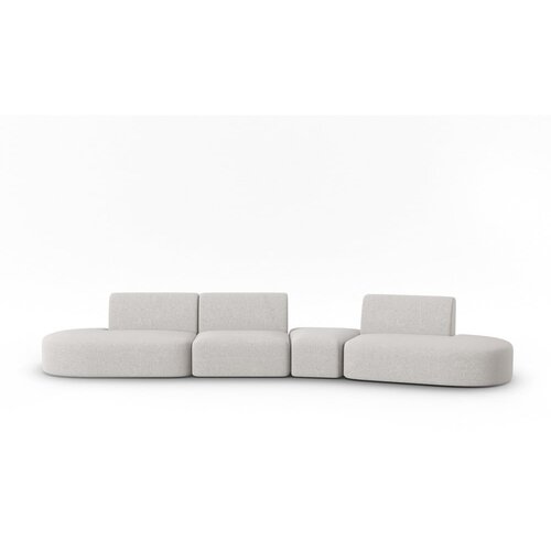 Milo Casa Svijetlo siva sofa od &amp;scaron;enila s desnim kutom 428 cm Paolo &amp;ndash; Slike