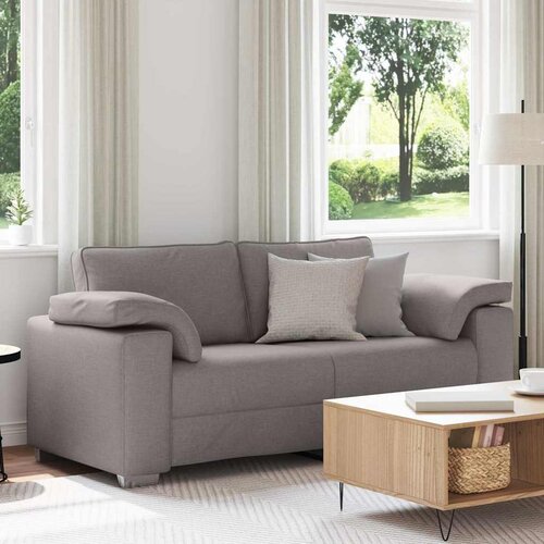 VidaXL Sofa s jastukom Sivo-smeđa 180 x 77 x 82 cm tkanina Slike