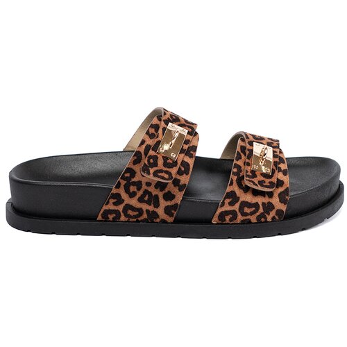 Shelvt Women&amp;#039;s leopard print flip-flops Slike