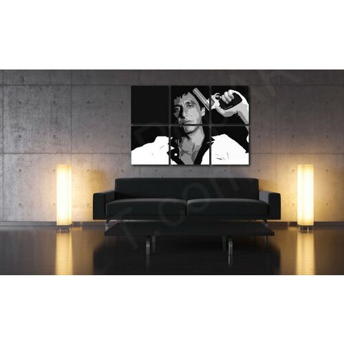  Ručno oslikana POP ART slika SCARFACE - AL PACINO 90k60 cm Cene