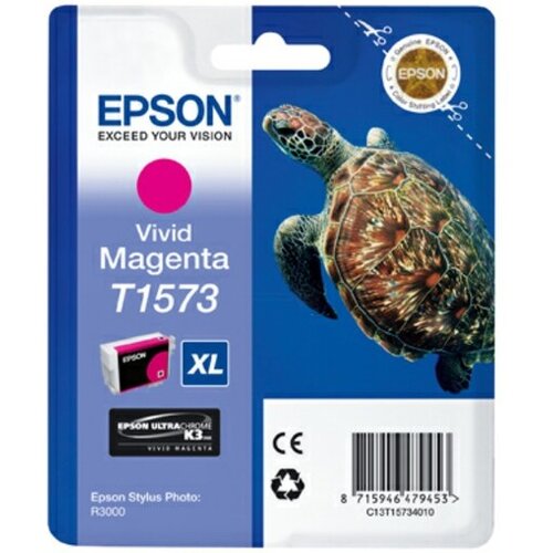 Epson ink cartridge vivid magenta T 157 T 1573 Slike