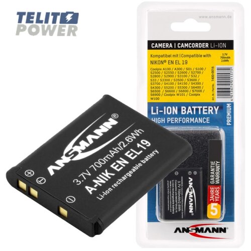 Ansmann EN-EL 19 zamenska baterija za Nikon kamere -Li-Ion 3.7V 700mAh Cene