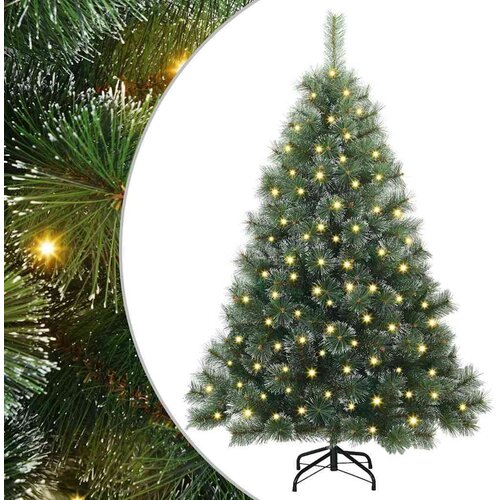VidaXL Umjetno božićno drvce s stalakom Zelena 150 cm PE i PVC Slike