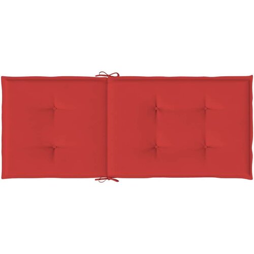 VidaXL jastuci za vrtne stolice 6 kom crveni 120 x 50 x 3 cm Slike