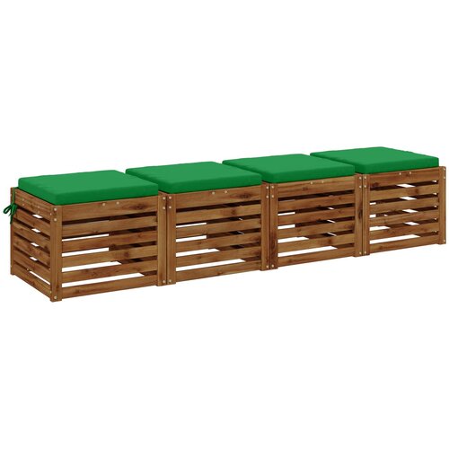  Jastučići za sjedalo od 4 dijela SOEST 4 kom. 100% poliester Slike