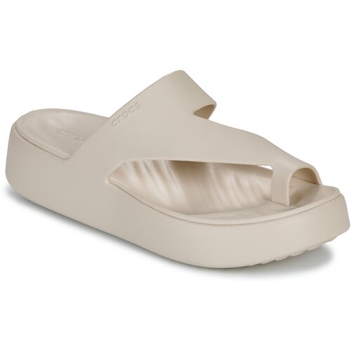 Crocs Natikači Getaway Platform Toe Loop Bež Cene