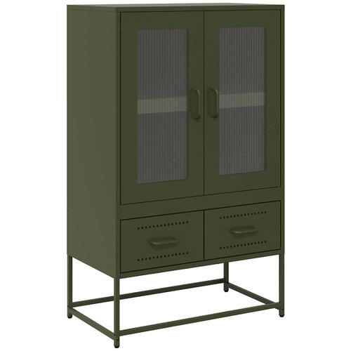 vidaXL Visoka omara olivno zelena 68x39x111,5 cm jeklo, (21746996) Cene