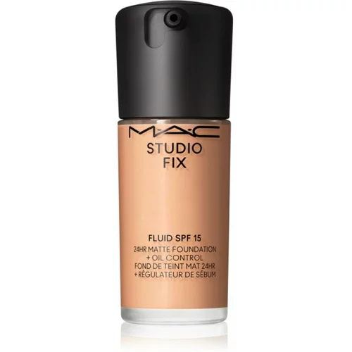 MAC Cosmetics Studio Fix Fluid SPF 15 24HR Matte Foundation + Oil Control matirajući puder SPF 15 nijansa NC27 30 ml