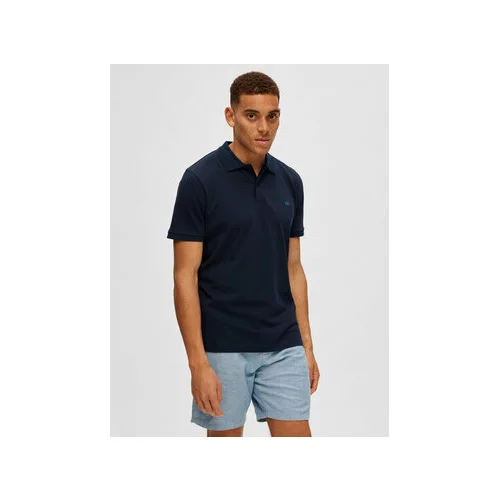 Selected Homme Polo majica 16087839 Mornarsko modra Regular Fit