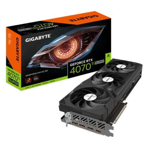 Gigabyte GeForce RTX 4070 Ti SUPER WINDFORCE MAX OC 16GB ( GV-N407TSWF3MAX OC-16GD ) Slike