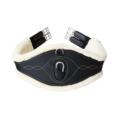 Kentucky Horsewear Jermen z ovčjo kožo "Anatomic" črna - 125 cm Cene