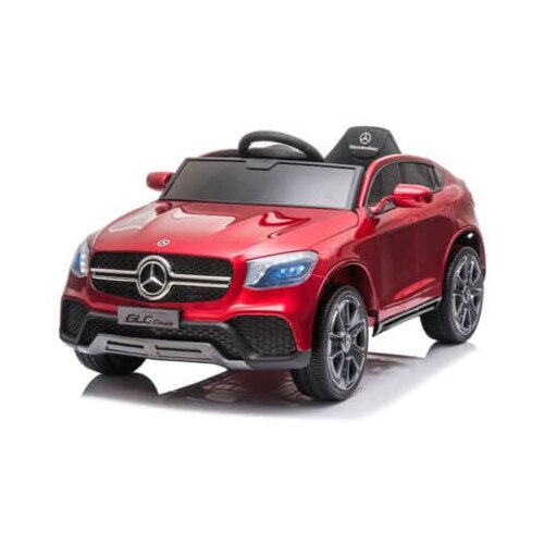  Dečiji auto Mercedes GLC Coupe sa kožnim sedištem i mekim gumama - crveni Cene