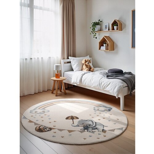 Villeroy Boch Kremno bela otro&amp;scaron;ka preproga &amp;oslash;160 cm Walk like an Elephant Rainbow &amp;ndash; Slike