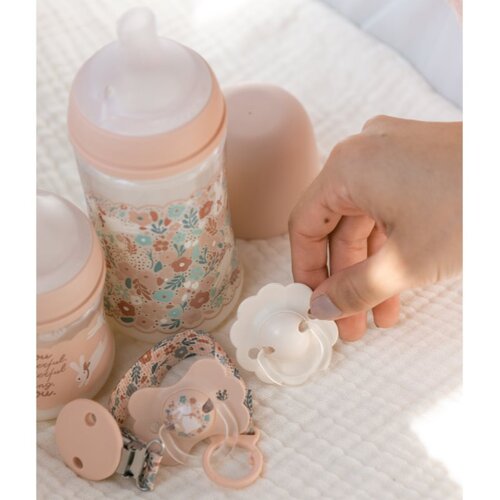Suavinex Wonderland SX Pro Physiological Anti-Colic bočica za bebe M Medium Flow 3 m+ Pink Bunny 270 ml Slike