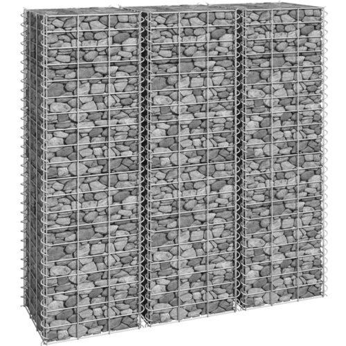 vidaXL Visoka greda gabion 3 kosi 30x30x100 cm železo Cene