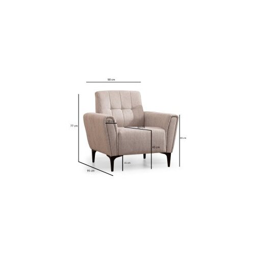 Atelier Del Sofa hamlet - beige beige 1-Seat sofa Slike