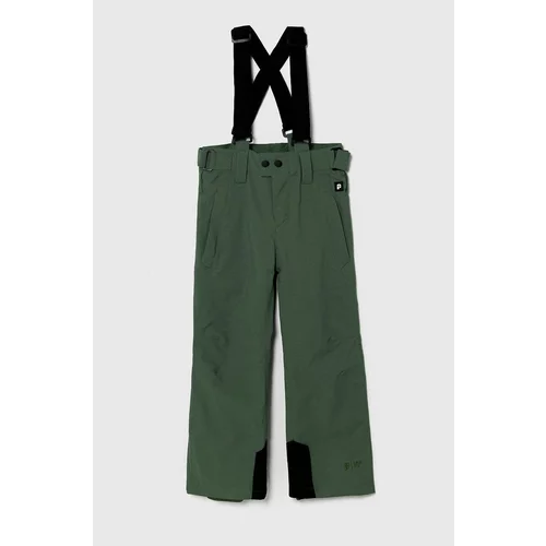 Protest Otroške smučarske hlače BORK JR zelena barva