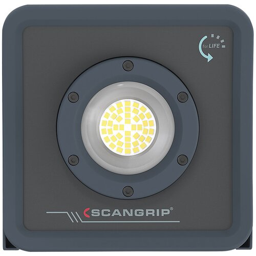 Scangrip Gradbeni LED-reflektor NOVA R forLIFE, prenosen, z akumulatorjem, funkcija zatemnitve, prenosna baterija USB, magnetno držalo Cene