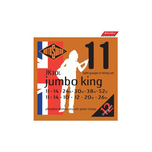  ŽICE ZA AK. GITARU ROTOSOUND JK30L, 11-52.PH.BR. 12-žica Cijene
