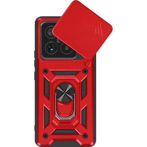Oem Mayaxess, Ohišje za Xiaomi 15 Pro Podporni obroč z zaščito kamere, Rdeča, (5000193364) Cene