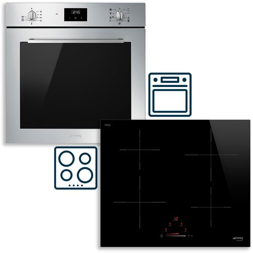 Smeg ugradbeni set ploča SI4642D + pećnica SF6400TVX (SET 4) Cene