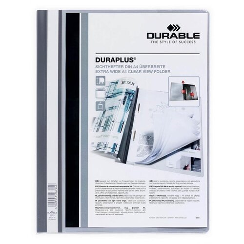 Durable Mapa s pvc kopčom Duraplus 2579, Siva Cijene