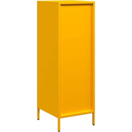 VidaXL Visoka omara gorčično rumena 39x35x103,5 cm jeklo Slike