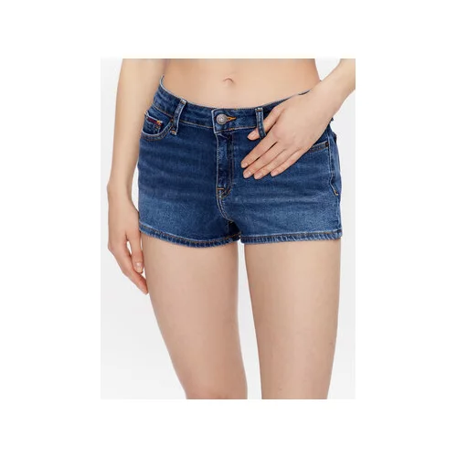 Tommy Jeans Jeans kratke hlače Nora DW0DW15603 Modra Skinny Fit