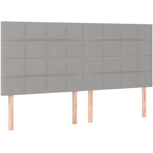 vidaXL uzglavlja 4 kom svjetlosivi 80x5x78/88 cm od tkanine Cijene