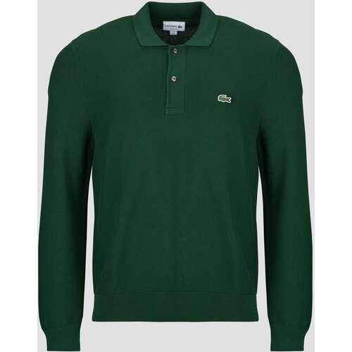 Lacoste Pull col polo coton point mousse Zelena Slike