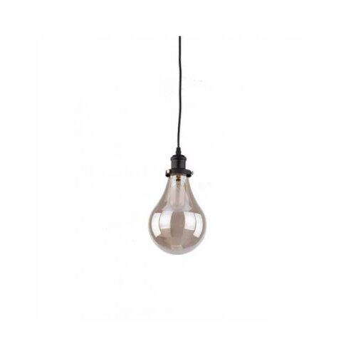 Rustik 117 VISILICA 1*E27 BLACK/AMBER GLASS Slike