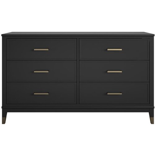 CosmoLiving by Cosmopolitan crna komoda Westerleigh, 144 x 85 cm Slike