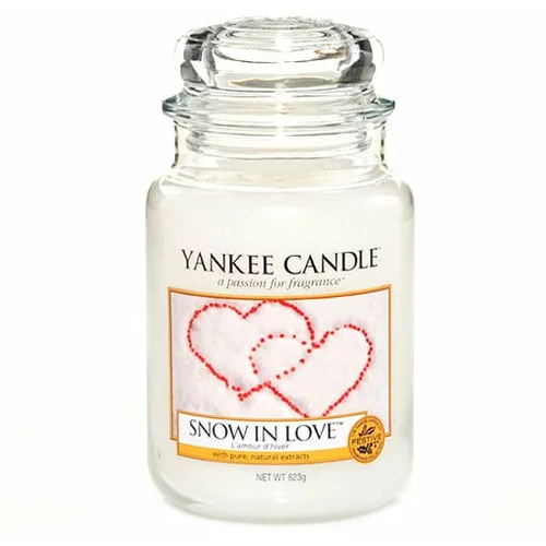Yankee Candle Dišeča sveča Yankee Candle Snowy Love, čas gorenja 110 h