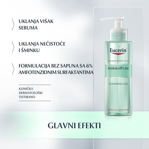 Eucerin dermopure gel za či&amp;scaron;ćenje masne kože 400ml Slike
