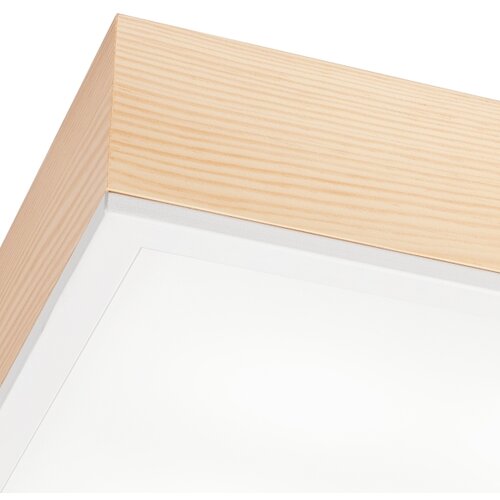  plafonsko svetlo natural square 4xE27/15W/230V 39x39 cm borovina/bela Slike