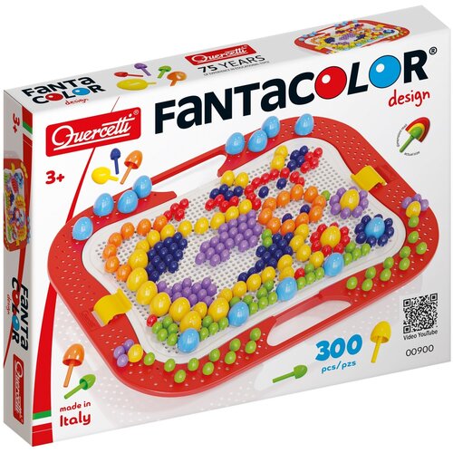 Quercetti Mozaik Fantacolor Design &ndash; 300 kosov, me&scaron;anica 3 velikosti čepkov Cene