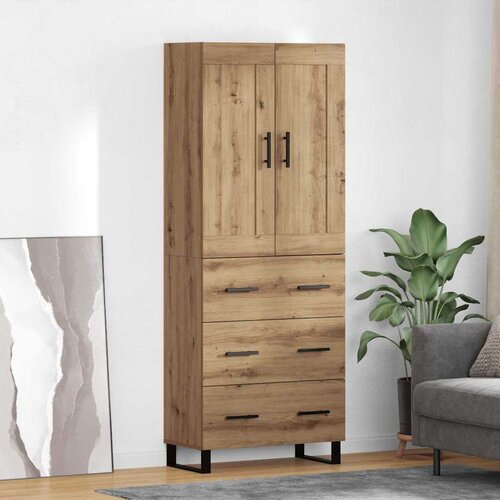  Highboard 2 kom. Umjetnički hrast 69,5 x 34 x 180 cm Slike