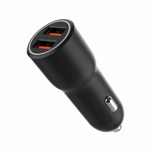 Gembird TA-UC-A2QC36-CAR-01 hitri avto polnilec z 2 vrati USB QC, črn 36 W, 3A, (5000115369) Cene