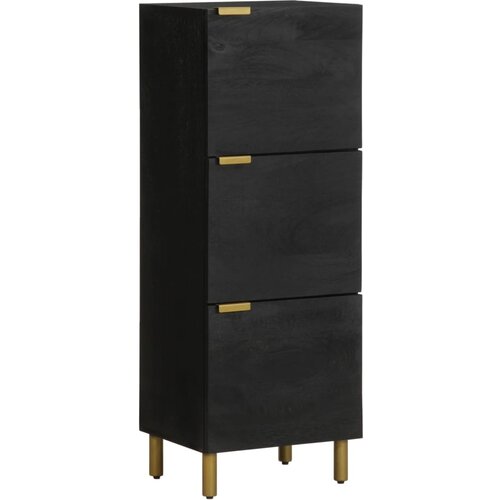 vidaXL Visoka tabla črna 40x33x110 cm Izoblikovan les Cene