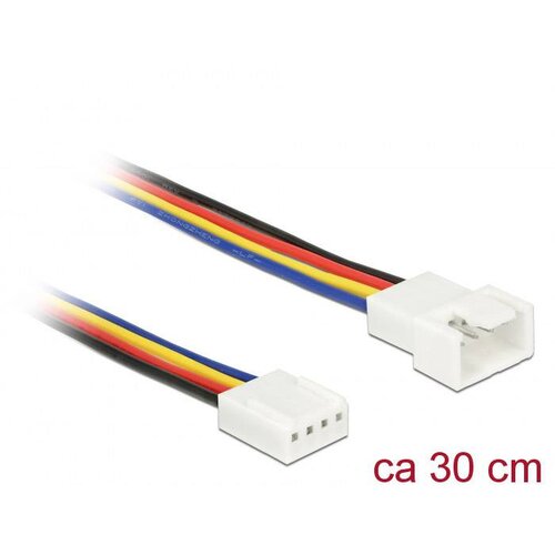 Delock PC ventilator kabel [1x 4-polni mo&scaron;ki konektor za računalni&scaron;ki ventilator - 1x 4-polni ženski konektor za računalni&scaron;ki ventilator] 0.3 m pisana (20416158) Cene