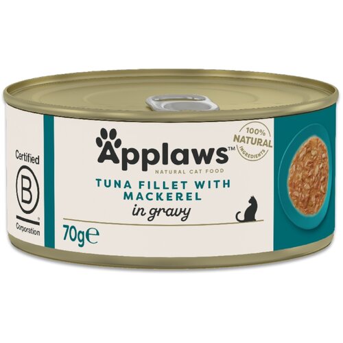  Ekonomično pakiranje Applaws Cat u umaku 24 x 70 g Tuna sa sku&amp;scaron;om Slike