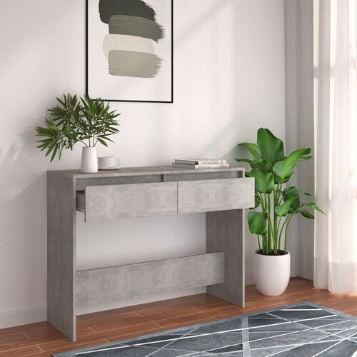 vidaXL Konzolni stol siva boja betona 100 x 35 x 76,5 cm od iverice Cijene
