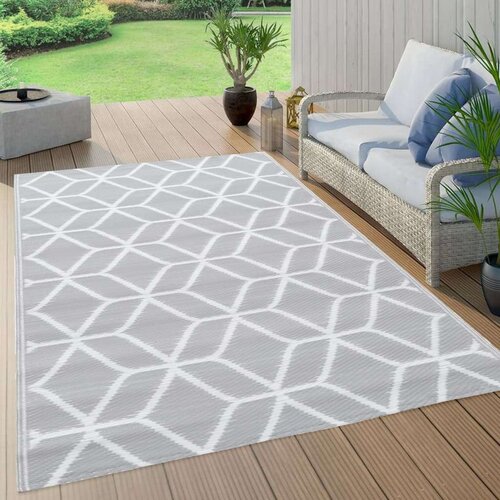 Vanjski tepih sivi 80 x 150 cm PP Slike