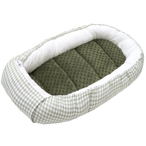 Medi Partners Baby cocoon/nest – Plaid + green Minky Cene
