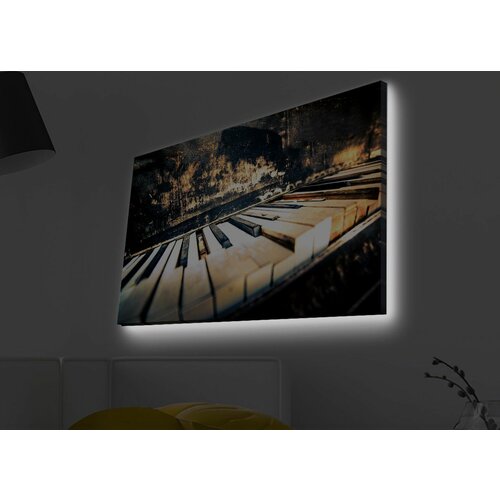 Wallity 4570MDACT-006 multicolor decorative led lighted canvas painting Cene