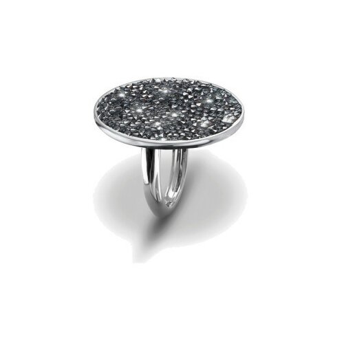 Ženski oliver weber extase chrome prsten sa swarovski sivim kristalom l ( 41145l.sil ) Slike