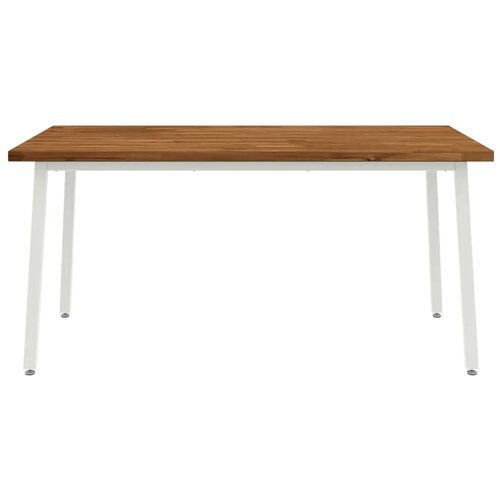  Kvadratni blagovaonski stol 160 x 70 x 75 cm Prirodna - Prirodna i bijela 160 x 70 x 75 cm Četvrtasto Cene
