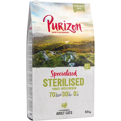 Purizon Sterilised Adult puretina i piletina - bez žitarica - 2 x 6,5 kg
