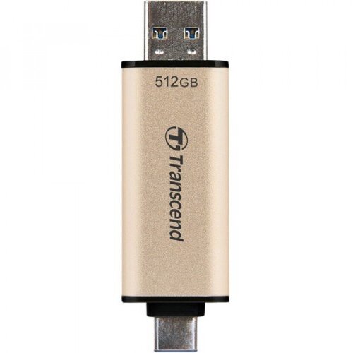 Transcend JetFlash 930C USB stick 512 GB zlatna TS512GJF930C USB 3.2 (gen. 1), USB-C&amp;trade; Slike